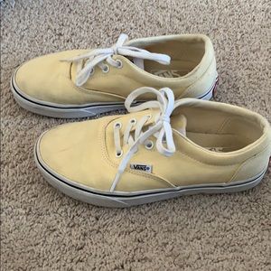 Pale yellow size 6 girls vans